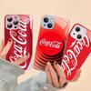 Logo C-Coca C-Cola Mode Gehard Glas Voor Iphone 14 13 12 11 Pro Mini XS MAX 14Plus X XS XR Fundas