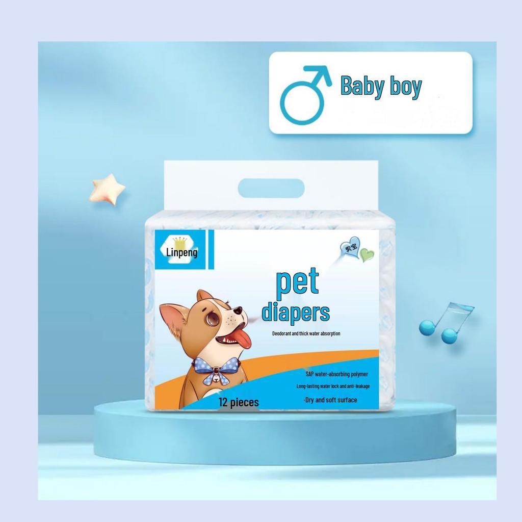 Breathable Male Puppy Diapers - Skin-Friendly Period Pants for Dogs