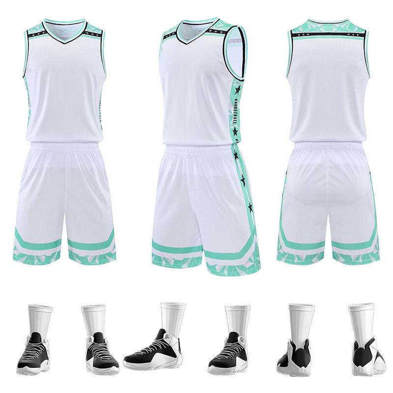 Quick-Dry Sleeveless Basketball Uniform Set: Tank Top & Shorts for Students
