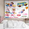 Ms.-Rachel Print Tapestry, Backdrop, Easy Setup, Ideal for Bedroom, Office & Living Room, with Aesthetic Wall Hanging Decor.