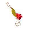 Fashion Pu Leather Tulip Pendant Colorful Bag Charm Lovely Bag Decoration  Women