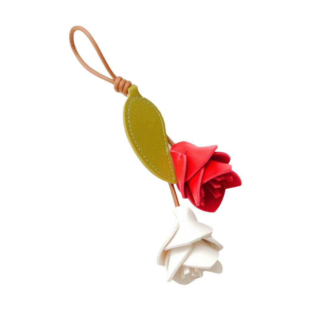 Fashion Pu Leather Tulip Pendant Colorful Bag Charm Lovely Bag Decoration Women