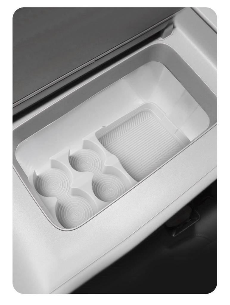 Silicone Armrest Box Refrigerator Pad for 26 Leapmotor C16 Models: Interior Slot Partitioned Storage Organizer