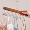 Kleiderbügel aus Holz für Kleiderkoffer, Aufbewahrungsregal, Kleiderschrank-Zubehör, mehrere Haken, Krawattengürtel, Kleiderbügel, Kleidungs-Organizer