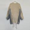 2024 Herbst Koreanischer Oversize-Pullover: Rundhalsausschnitt, Lange Ärmel, Denim-Splicing-Design