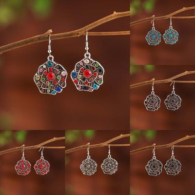 1Pair Dangle Earrings Anti-oxidation Anti-allergic Easily Apply Boho Dangle Drop Earrings