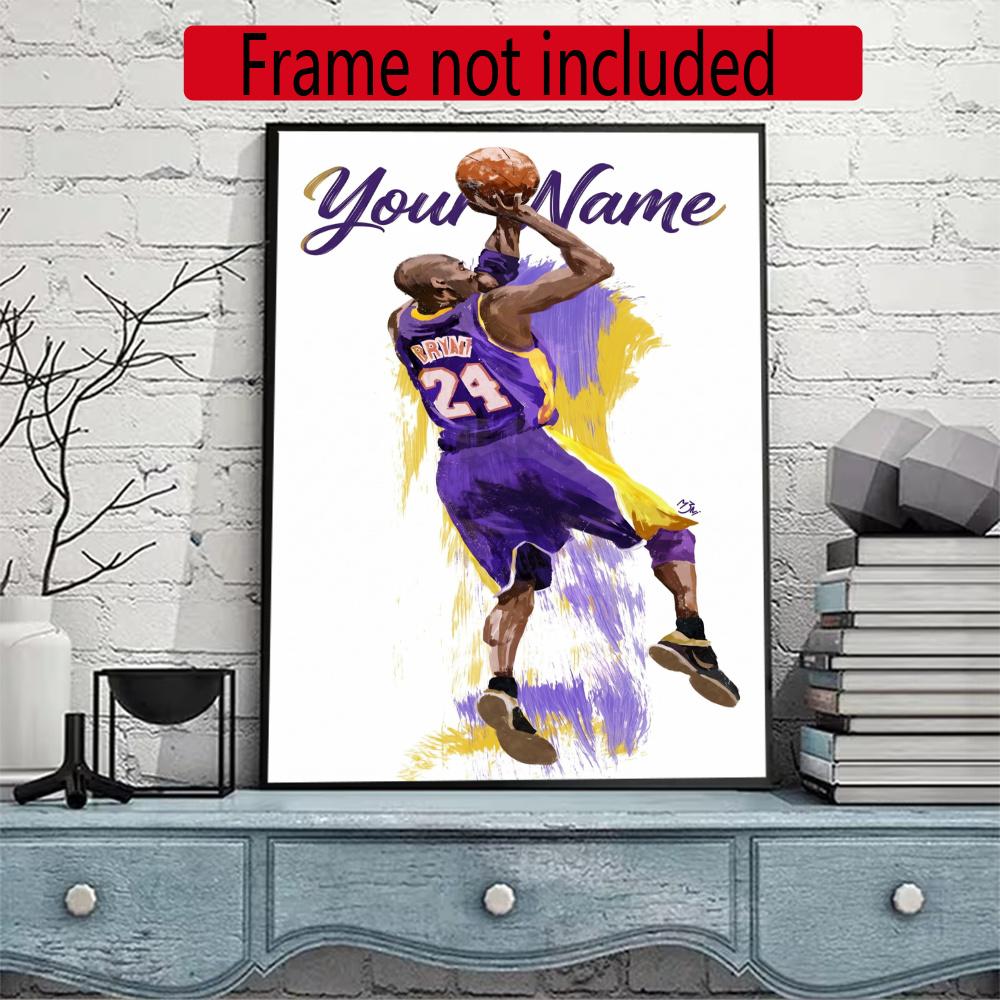 Kobe Customize Text Diamond Painting Round Diamond Mosaic Suitable For Beginners Diamond Painting Rhinestones Gift Frameless