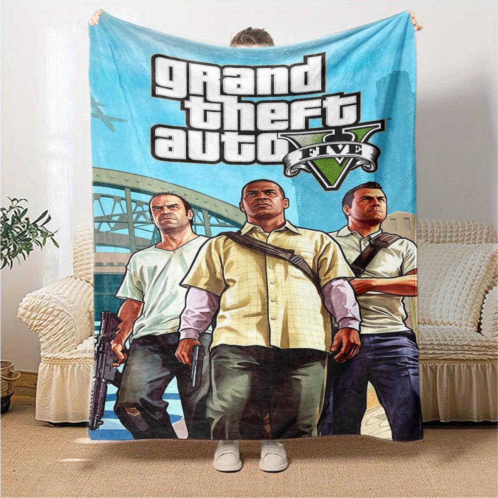 Gta Blanket Ultra-Soft Great for Couch Office Bed for All Seasons Warmthful Decor Gifts For Family Or Friends