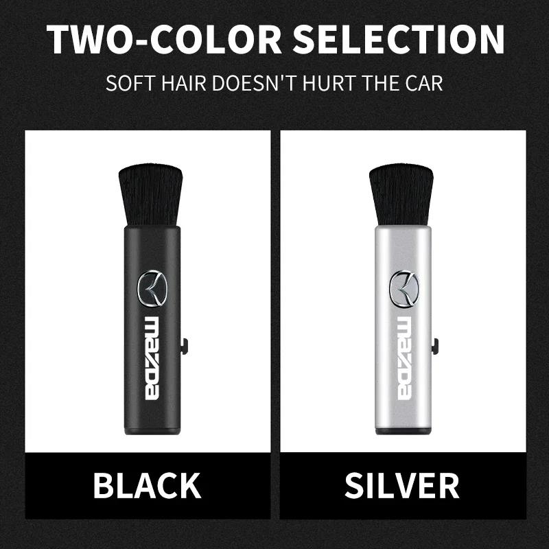 2025 Hot Car Soft Brush Car Crevice Dust Removal Artifact Brush For Mazda Speed MS 2 3 5 6 7 323 RX8 Axela Atenza CX-3 CX-4 CX-5