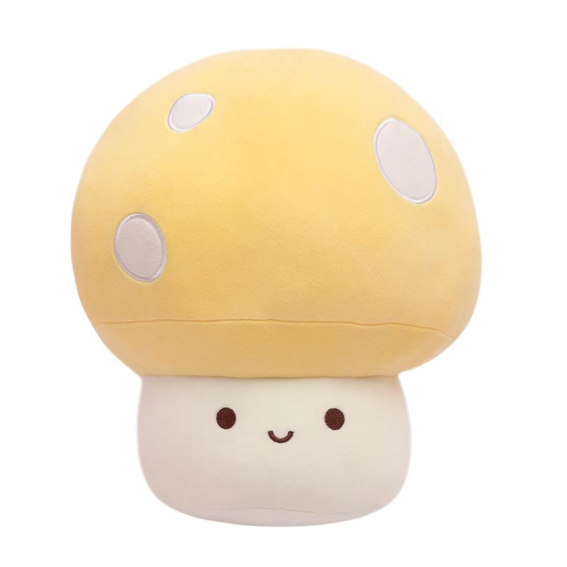 10~30cm Oreiller Peluche Champignon Squishy Rempli Coloré Mignon Peluche Coussin de Soutien Dorsal Accessoire de Décoration Intérieure Cadeau 10cm w. pearls chain