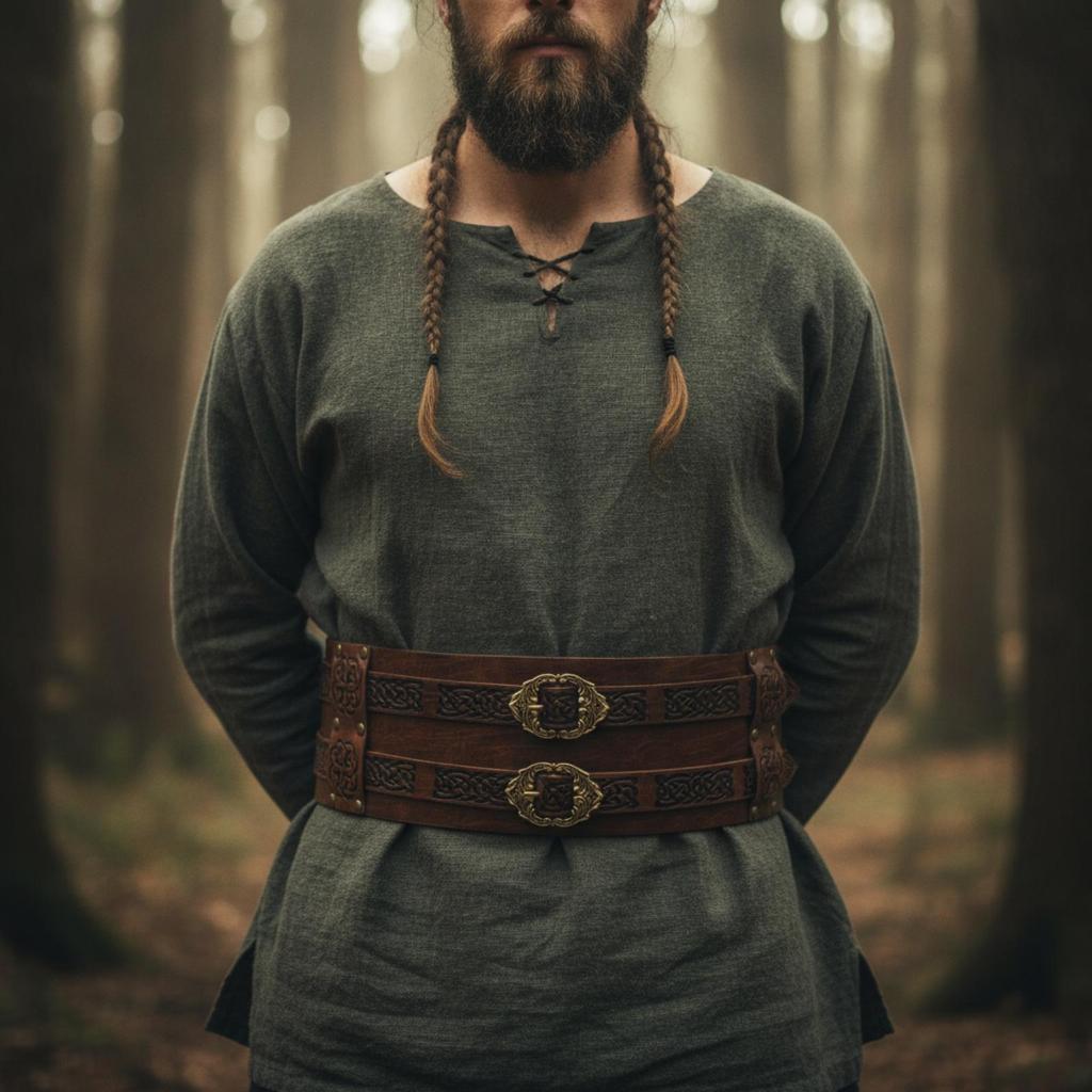 Breiter Gürtel mit Vintage-Schnalle, dick, für Cosplayer, Bühnenkünstler