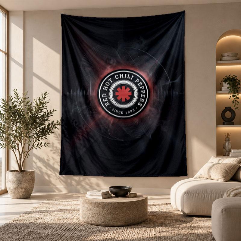 Arazzo Decorativo, Arte da Parete Stampata Red Hot Chili Peppers, Appeso a Parete Leggero per Sfondo della Camera da Letto