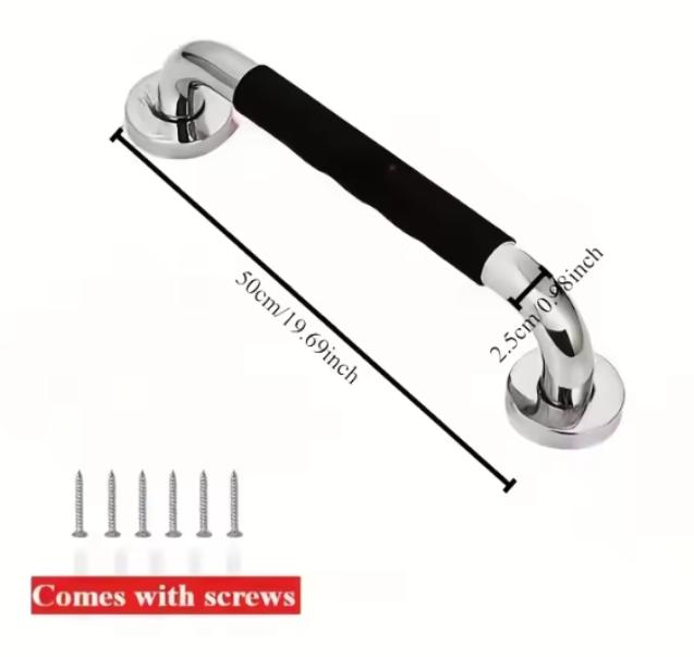 Shower Toilet Handrail Stainless Steel/Plastic Bathroom Tub Grab Bar Anti Slip Prevent Falls for Elderly Safety Support Handle
