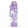 1PC Two Snowman Winter Snow Scene Print 750ml Color Plastic Sports Water Bottle Leakproof Flip Straw Lid Suitable for Sports Office Home Use