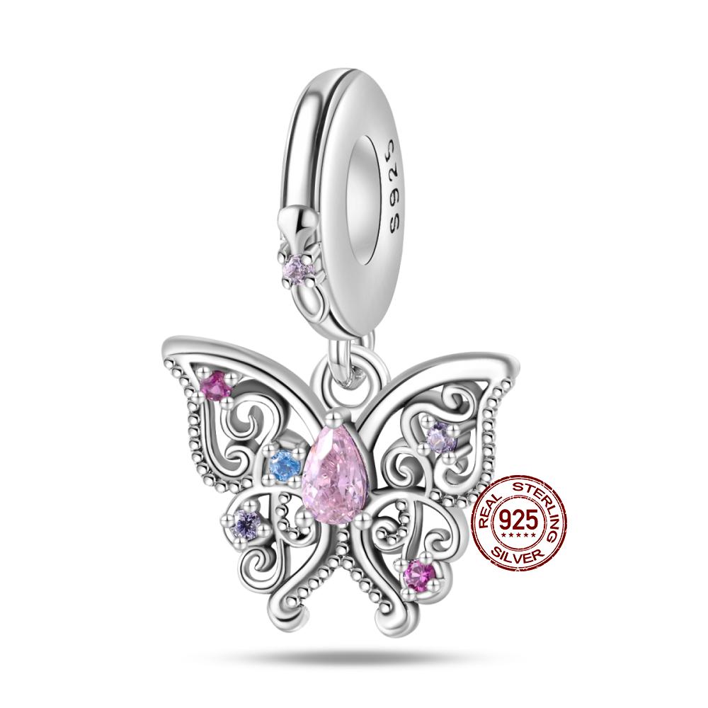 Copper Jewelry Pendant Early Spring Four Leaf Clover Flower Charm Fit Pan Beads Jewelry Birthday Diy Gift Fine Jewelry