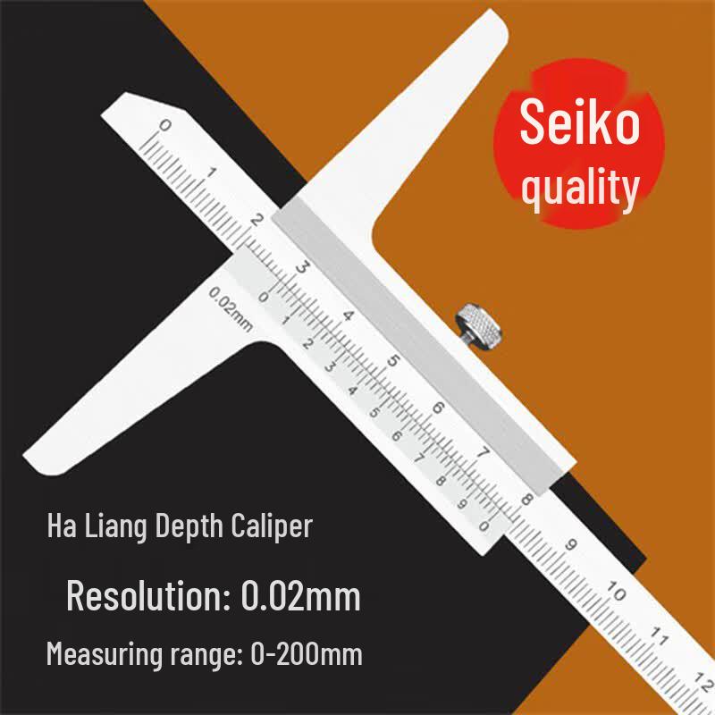 Hal-Mei Digital High Precision Stainless Steel Depth Gauge