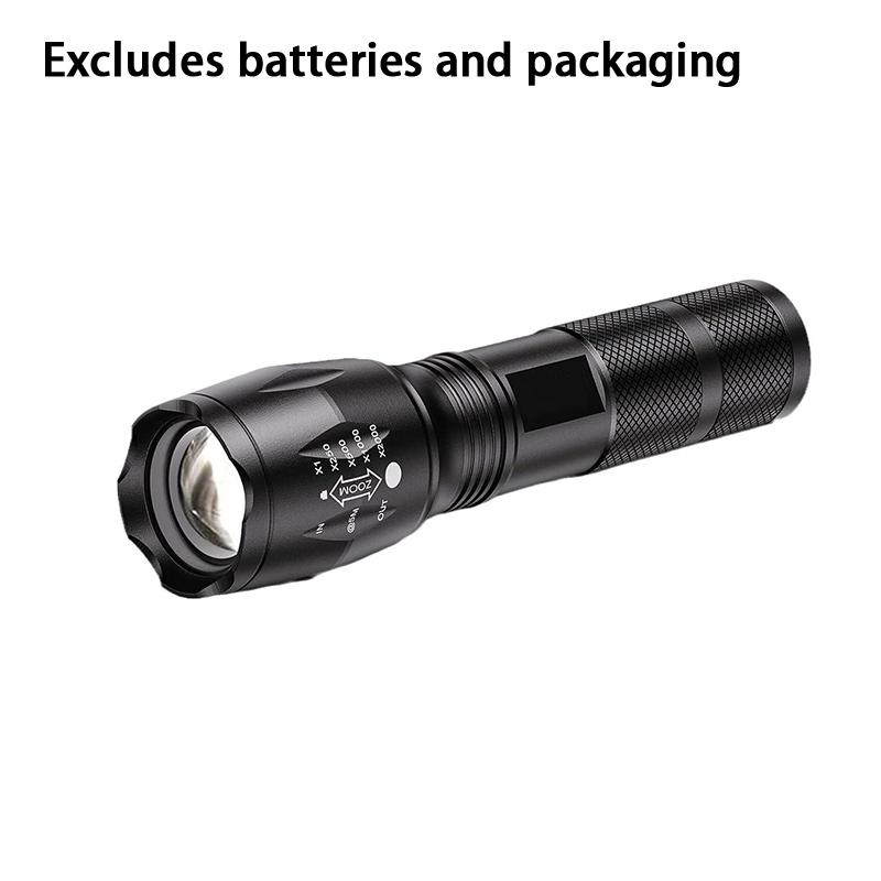 Telescopic Zoom High-Intensity Aluminum Alloy Flashlight Waterproof For Outdoor Night Running, Cycling Patrol And Searchlighting