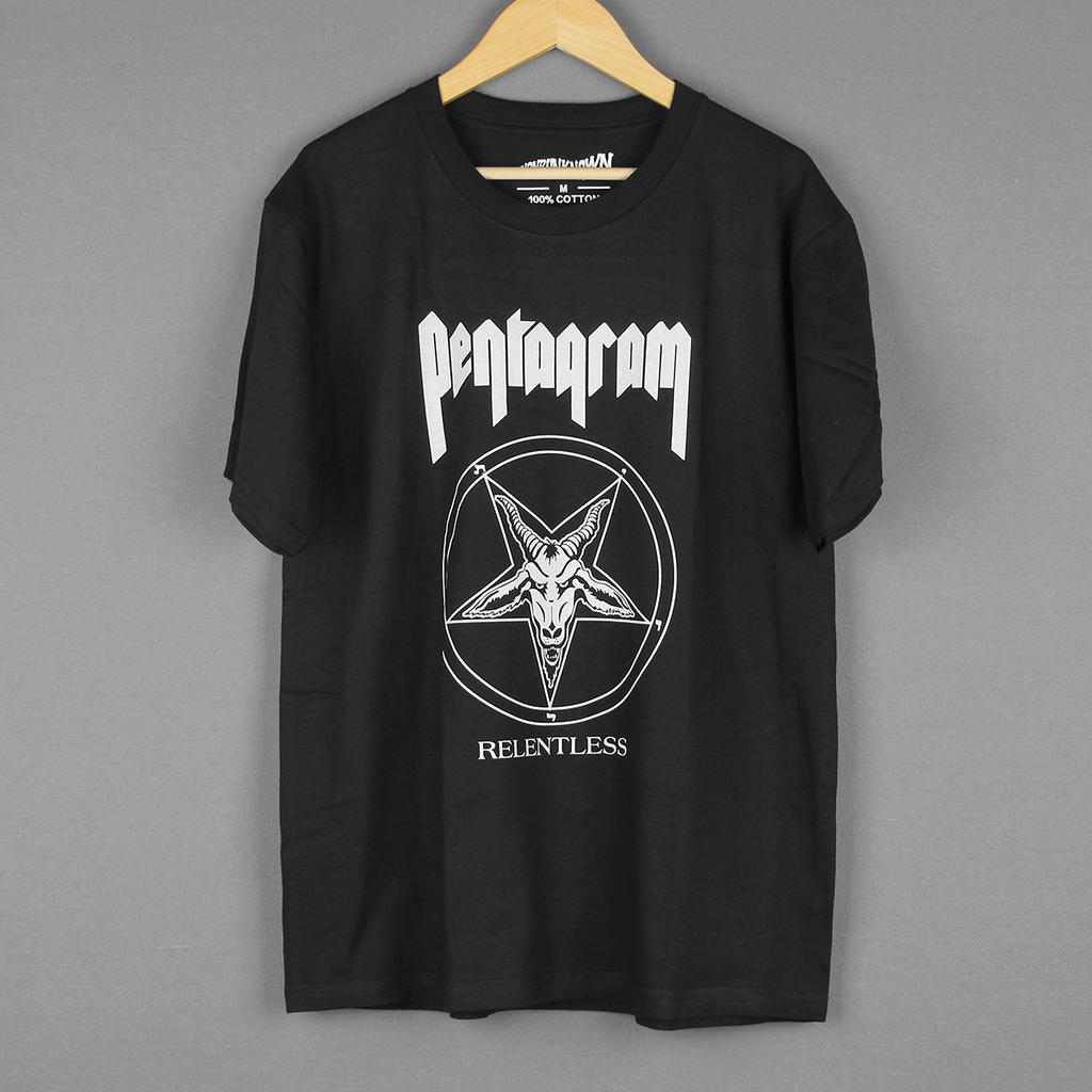 Heavy Metal TShirt Relentless S Trouble The Obsessed Band Mens Summer Cool Cotton Women Short Sleeves Top Printed Shirt