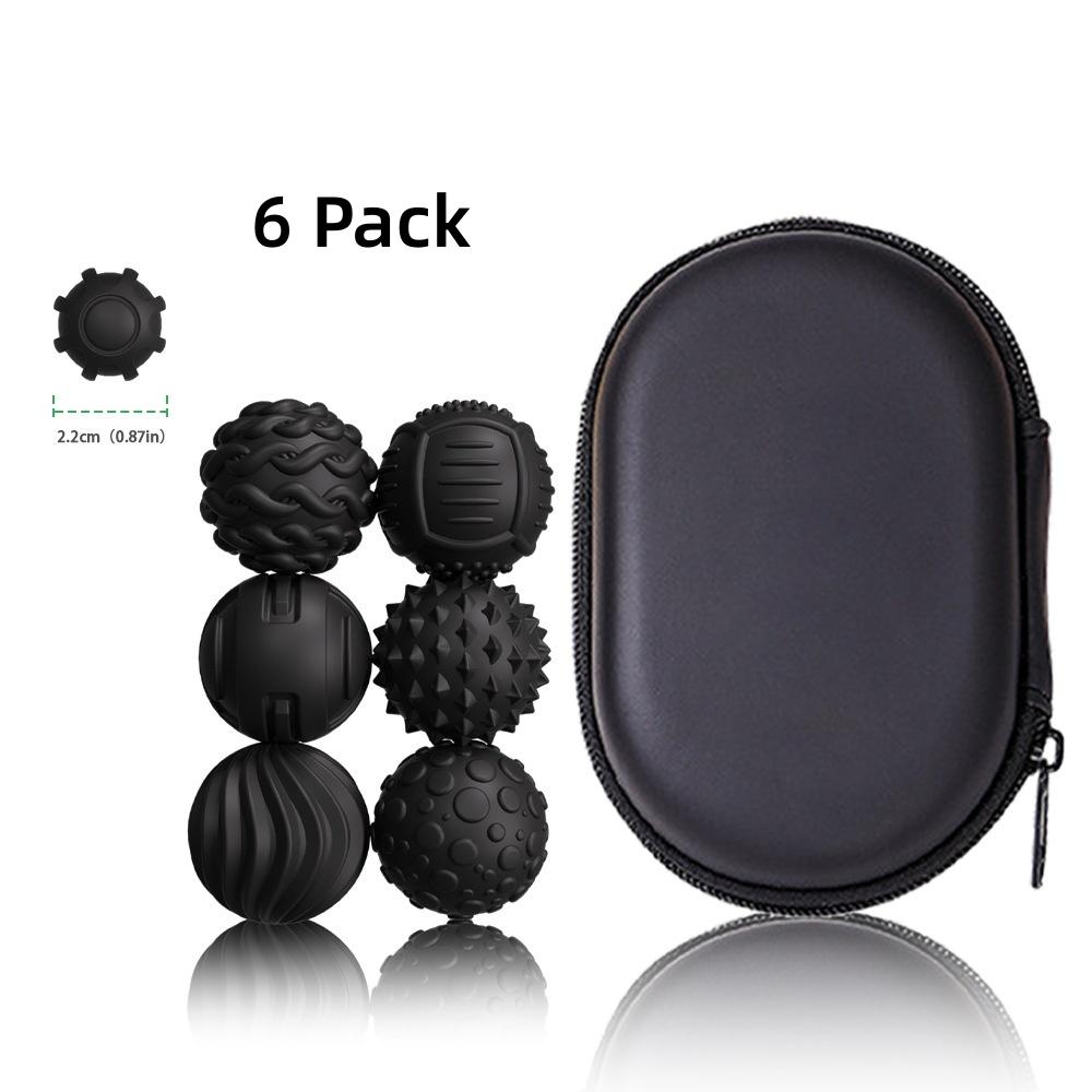Confezione da 6 Palline Magnetiche in Silicone Giocattoli Antistress per Adulti, Adolescenti, Giocattolo Sensoriale per le Mani, Giocattoli Silenziosi da Scrivania con Texture
