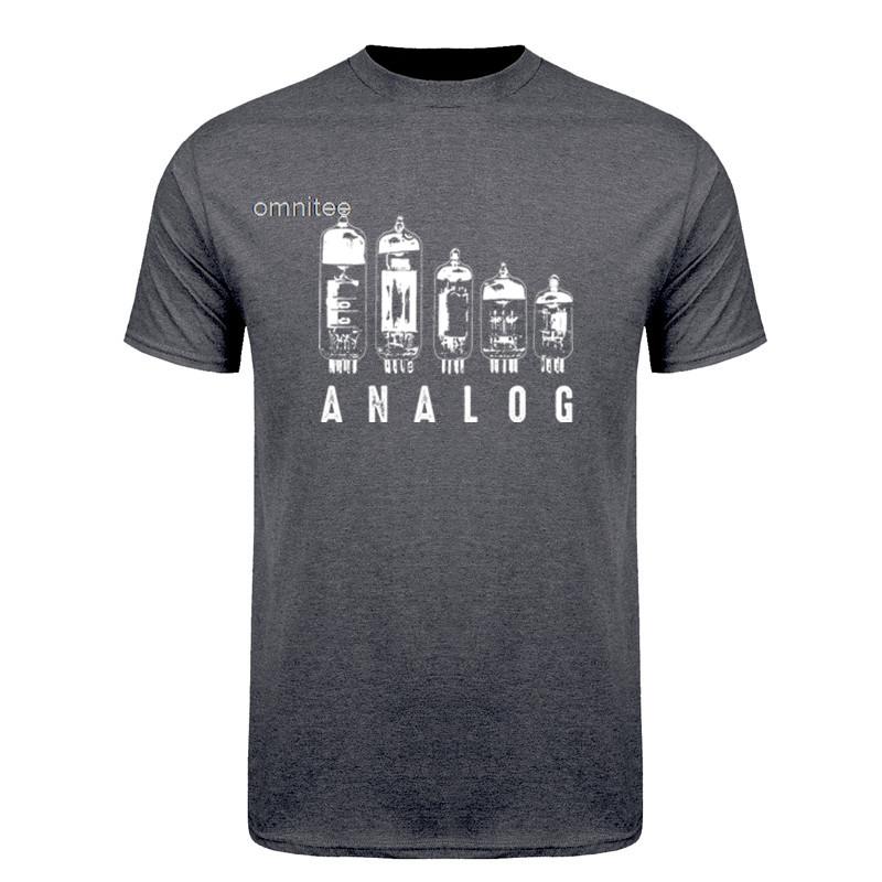 Analog Vacuum Tube TShirt for Radio and Amp Collectors Funny Electron Valve Lover T Shirts Summer Streetwear Gifts HJ057