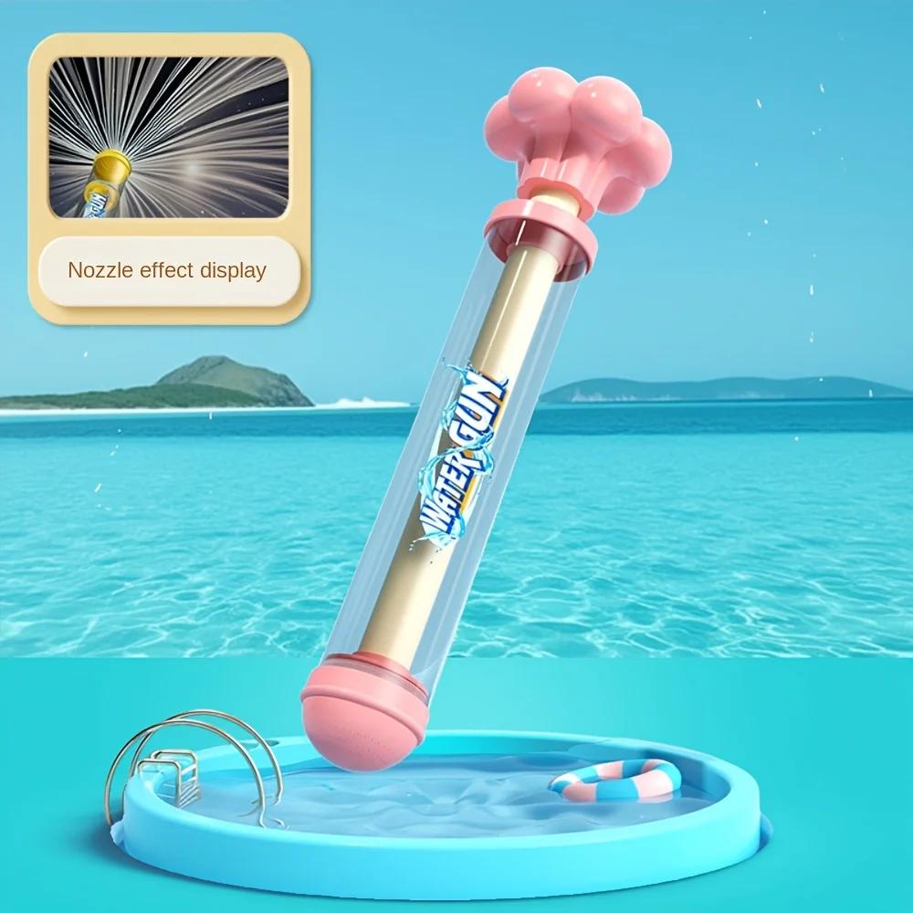 Firework Water Gun Large Capacity Pull-Back Splash Water Blaster - Portable Multifunctional Water Spray Toy Suitable