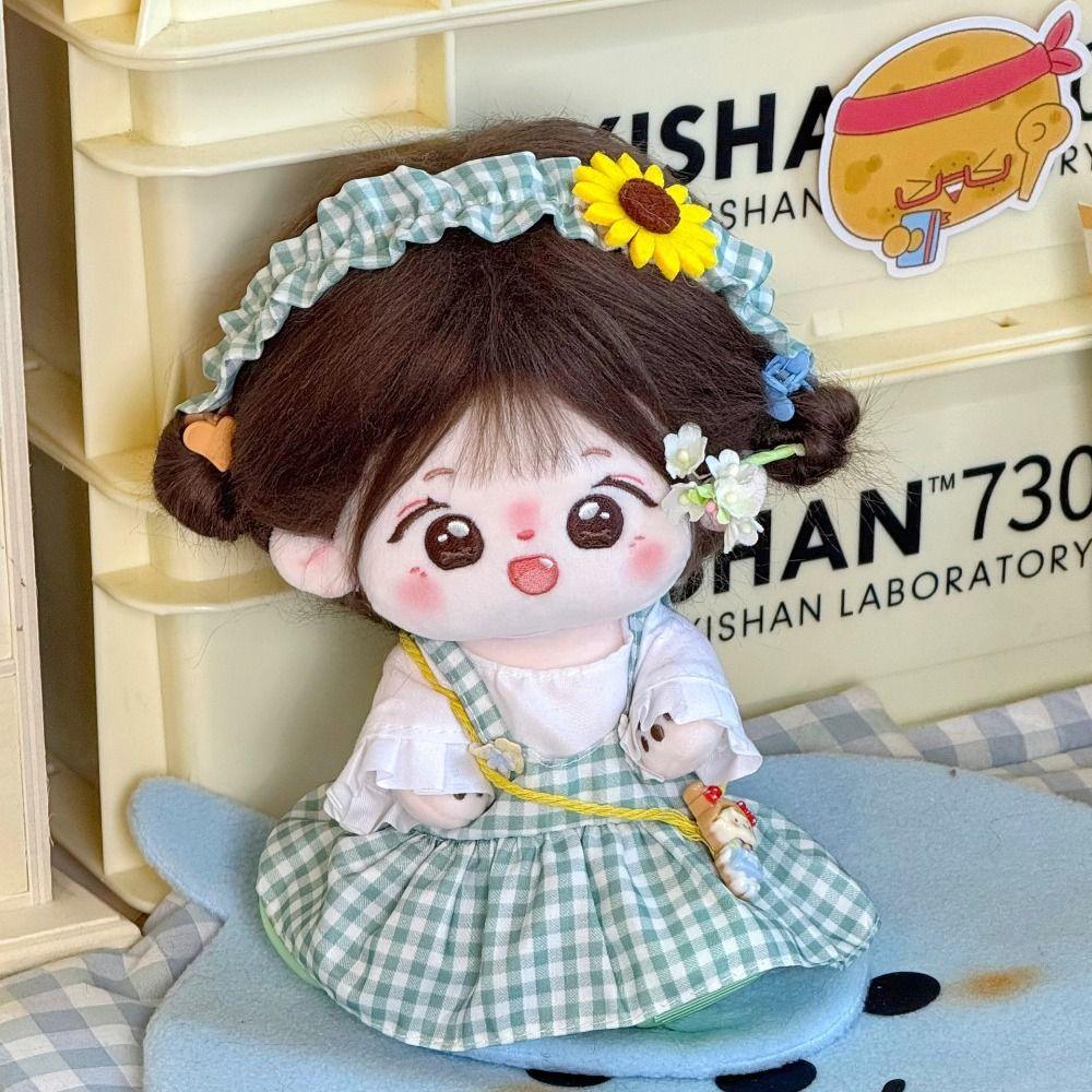 Mini Dresses Clothes for 20cm Cotton Doll Clothes Dolls Accessories Idol Kpop Doll Dress Up Princess Style Dress Plush Clothes