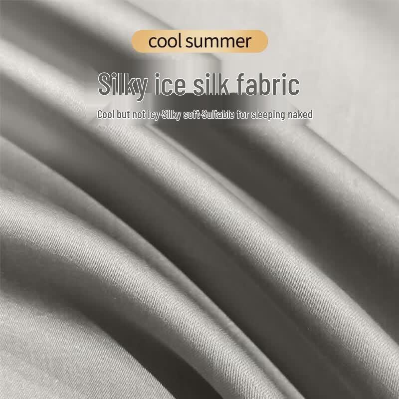Nanjiren Ice Silk Cooling Summer 4-Piece Quilt Set