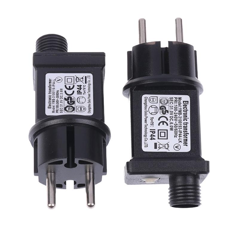 Wtyczka UE AC 220V do 31VDC 6W 8 Funkcji Przełącznik Zasilacz Sterownik Lampy LED Selv Wodoodporny IP44 Oświetlenie Laserowe Zasilanie Europejskie