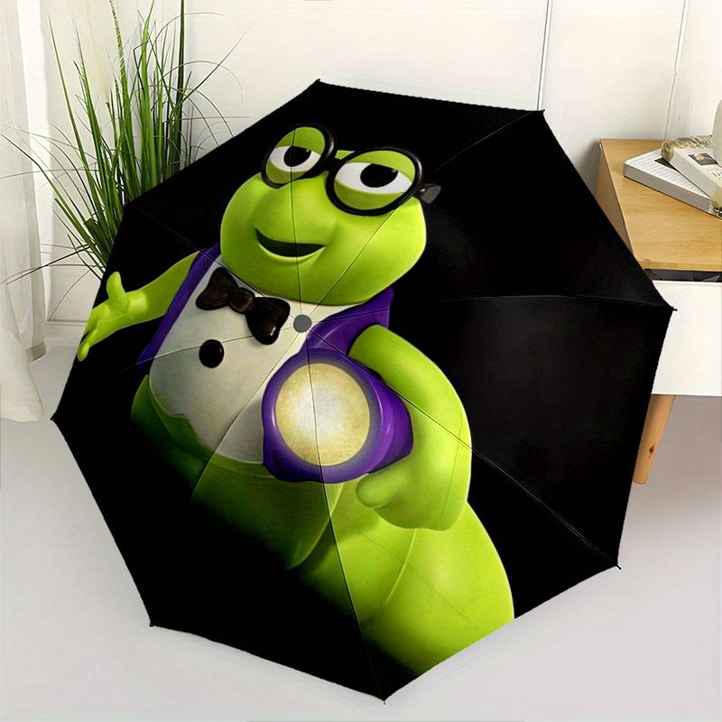 

Toy Story 3 Bookworm Automatic Opening and Closing Umbrella - Lightweight 3-Fold Design, Suitable for Fans, Travel, Daily Use - Official Pro