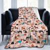 Halloween Dachshund Fuzzy Blankets Dogs Animal Funny Throw Blanket for  Sofa Bedding Lounge 200x150cm Rug Piece