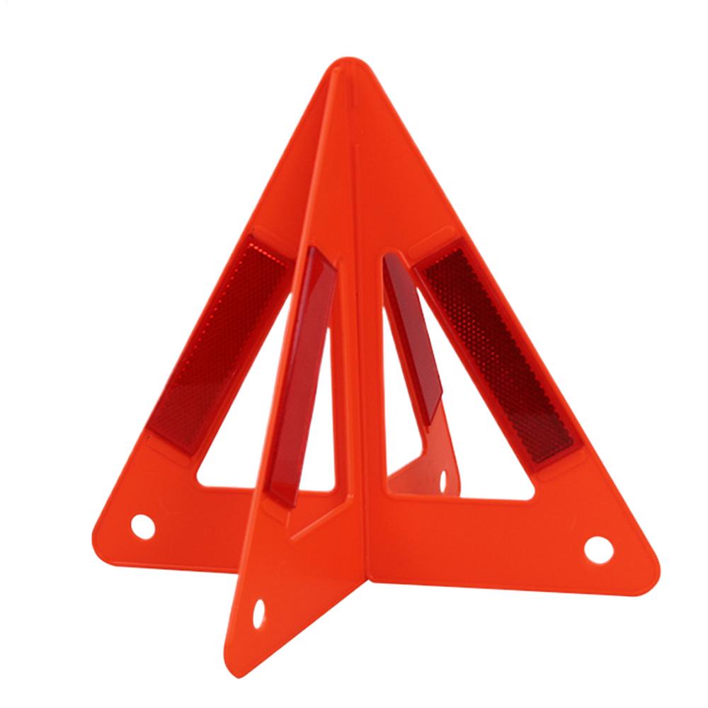 Safety Triangle Foldable Warning Reflective Triangle Symbol Triple Hazard Alert Compact Safty Reflector Accessories for Night красный