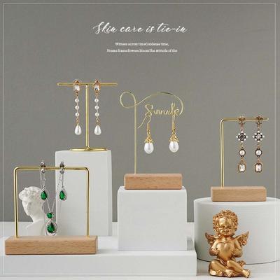 Jewelry Shooting Display Props Metal Jewelry Display Stand Earring Rack Earring Hanger Jewelry Rack