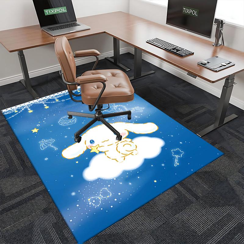 Anime Cartoon Design Chair Mat - Non-Slip Carpet for Office Chairs, Home Decor, Living Room, Bedroom, Game Room & Dormitory (Seasonal Gift).E012