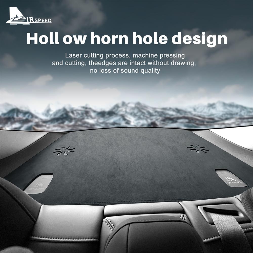 Top Flannel Dashboard Cover Pad for Tesla Model 3 Highland 2025-up Sunshade Protector Anti-UV Dash Mat Non-slip Car Accessories