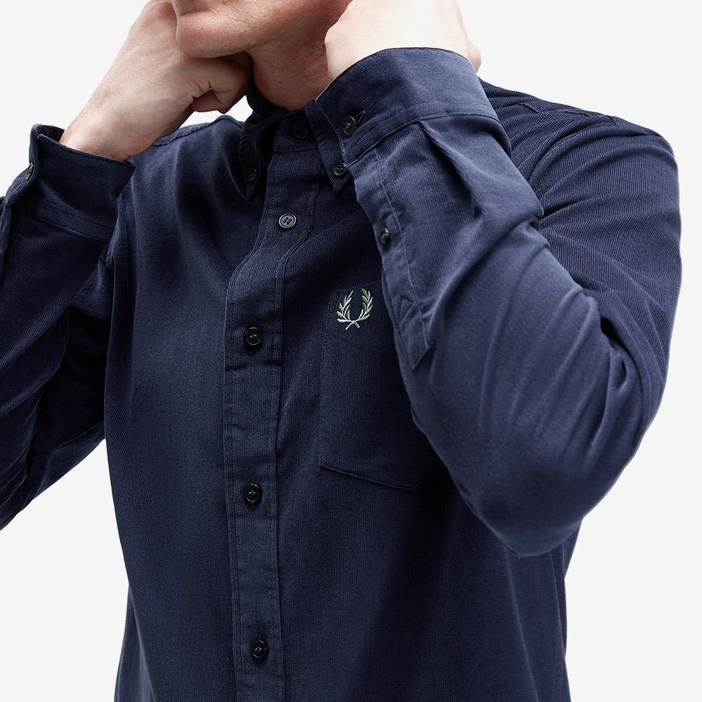 FRED PERRY [Sharp] Needle Corduroy Shirt - Dark Air Force Afpm2531737-738