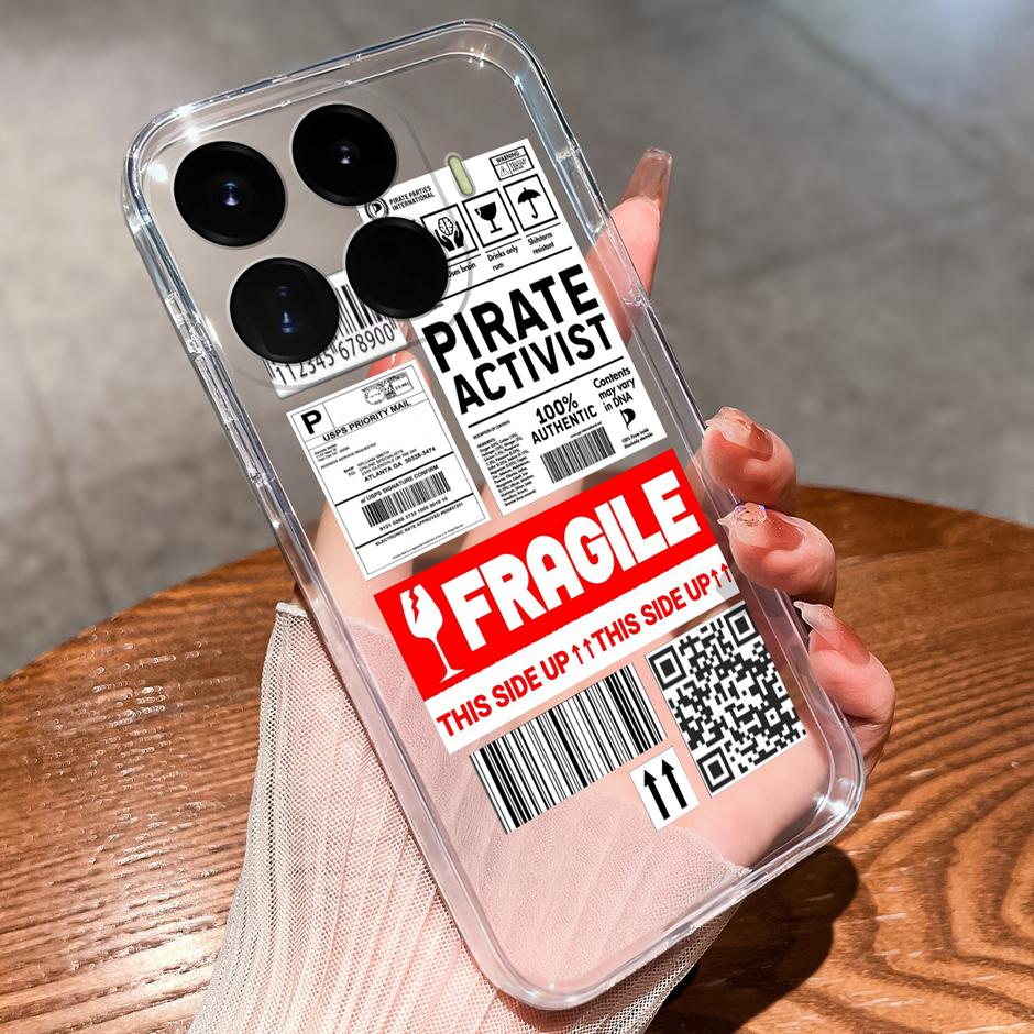 Case For Xiaomi17T 17Ultra Beautiful Flower Astronaut Anti-Fingerprint Transparent Shell For Xiaomi 17T 17 Ultra Coque Funda