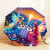 Enchanted Fairy Tea Party Umbrella: A Magical Companion for Outdoor Adventures, Automatically Opens/Closes, Lightweight and Durable,
