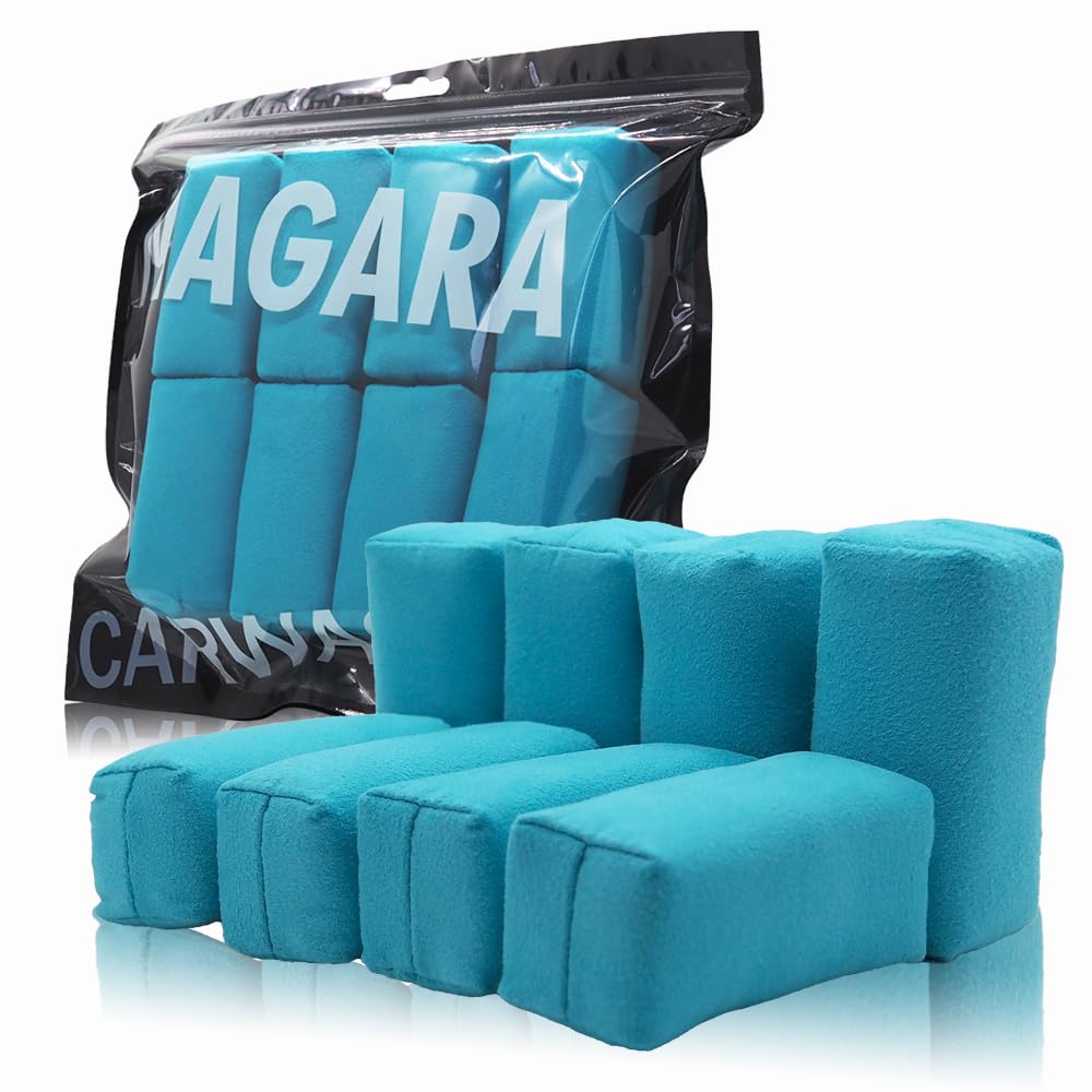 

[Car Wash] Applicator, Set of 8, Overwhelmingly Easy to Apply Glass , Applicator, Sponge for Applying Glass Coatings чёрный