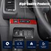 Headlight Switch Button Frame Cover Trim Compatible with Nisan Frontier 2022-2024,Soft Carbon Fiber Center Console Head Light Lamp Control Switch