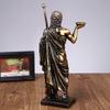 Greek Asclepius Statue Greek God of Medicine Resin Hand Painted Miniature Figurine Home Office Desktop Decor Gift