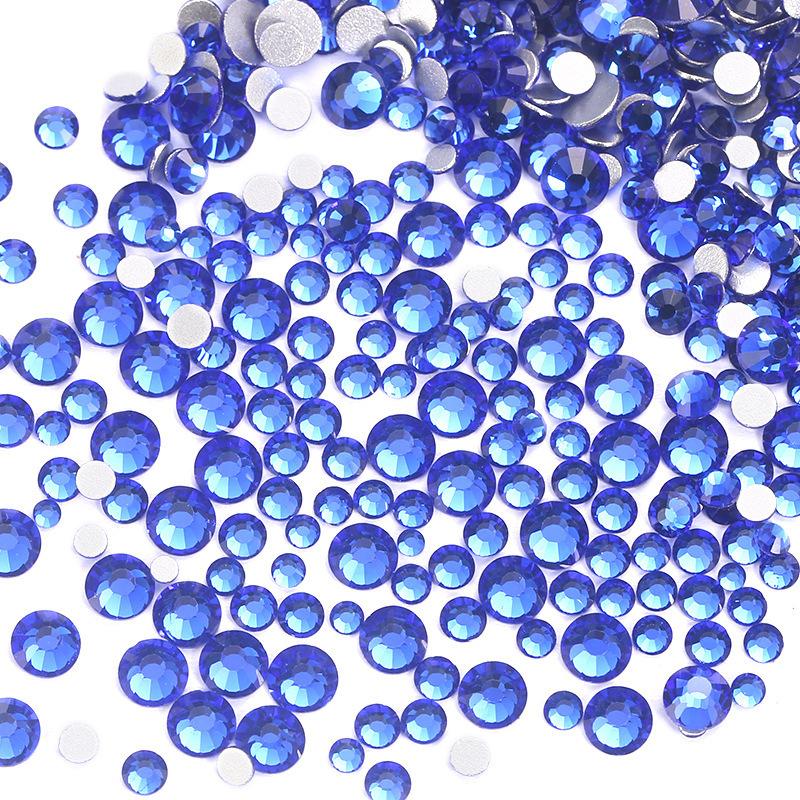 Nail Art Größe Gemischt Flacher Boden Diamant Ss6-Ss20 Mehrgrößen Strass Schmuck 1440 Stück