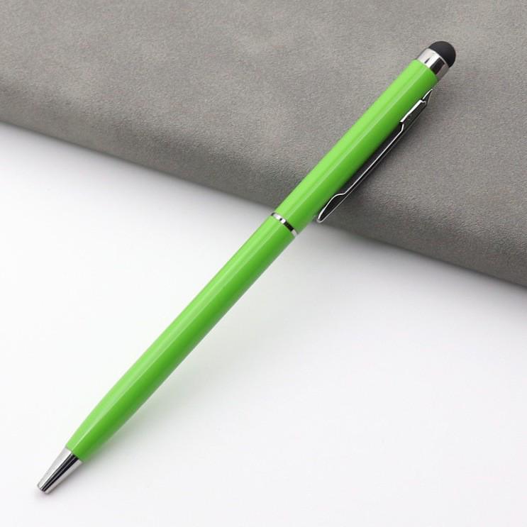 Multi-Color Metal Ballpoint Pen - Capacitive Touchscreen Stylus, Medium Oil, Custom Logo Option, Perfect for Gifts