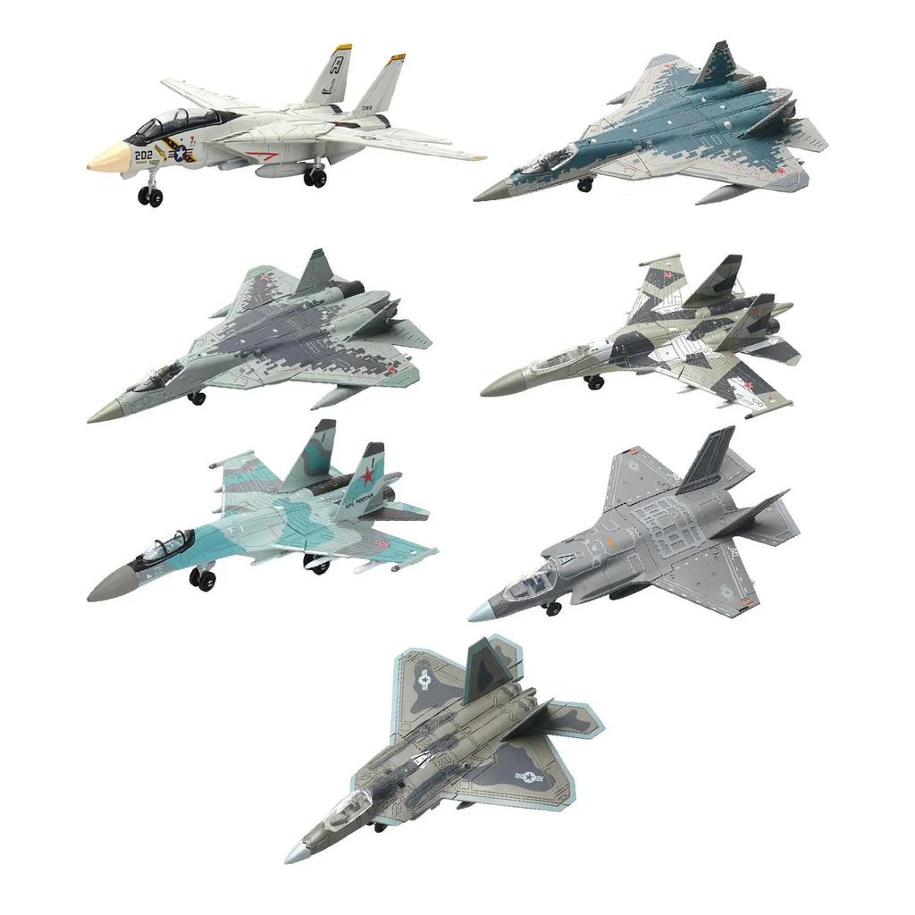 1 Piece DIY 3D Puzzle Assemble Collection Toys T14 Tank F14 F22 J35 Fighter AH64 Helicopter Model Ornament Building Blocks Toy