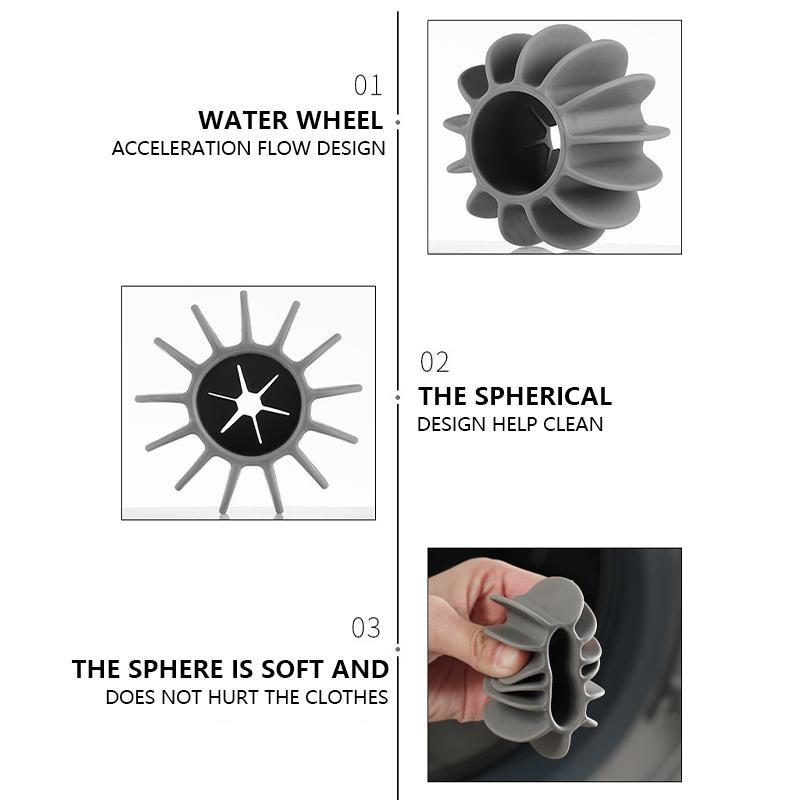 3/2/1PCS Silicone Magic Laundry Ball Reusable Clothes Hair Cleaning Tool Pet Hair Remover Washing Machine Cat Hair Catcher Laundry Ball