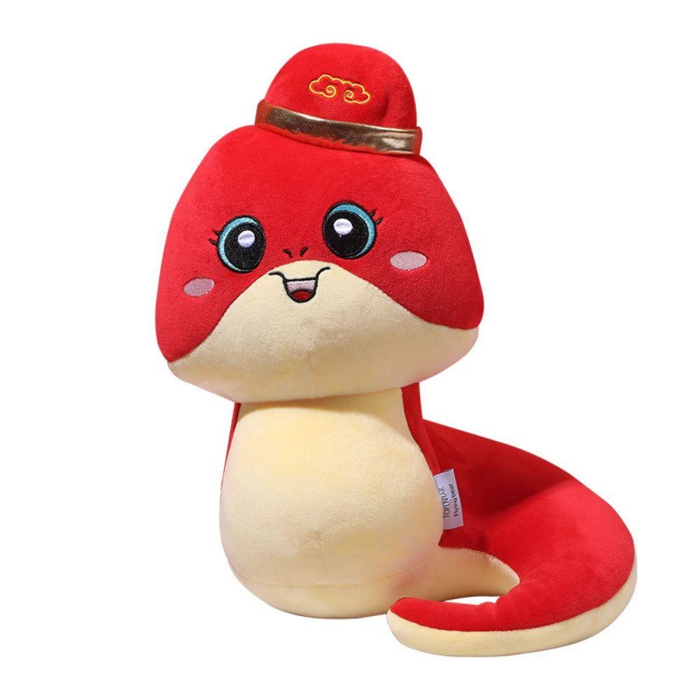 Creative Zodiac Snake Plush Doll Cute Plush Snake Toy Stuffed Neck Pillow  Festival Accessories