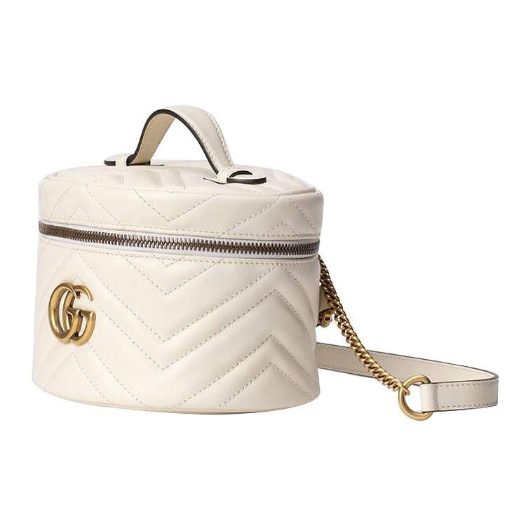 Gucci GG Marmont Quilted Leather Mini Backpack Women Backpack White 598594-DTDCT-9022