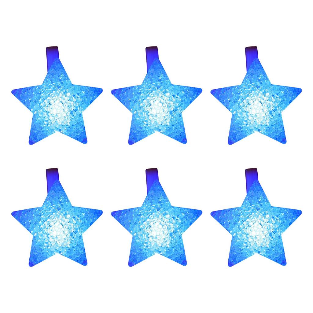 Pack of 6 Multi Color Flashing LED Bracelets LED Light Bracelets with Star Adornment for Immersive Party Experience