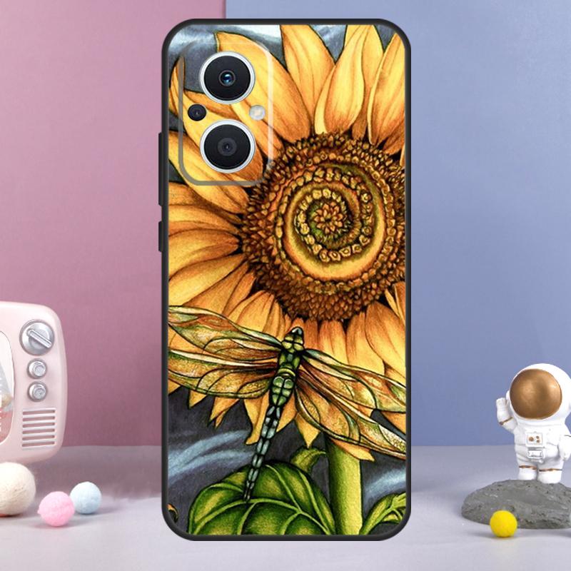 Luxury Dragonfly Funda For OPPO Reno 14 F 11F 12F 13F 10 11 12 13 Pro 7 8 Lite OPPO Find X8 X6 X5 X9 Pro Case