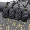 Obsidian Zodiac Pendant and Birth Buddha Charm – Eight Protectors Collection, Ideal for Gifts