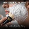 Pink Woolf Boar Shaving Brush for Men | 25mm Knot, BLACK ACRYLIC HANDLE | Creates Thick Lather & Gently Exfoliates for a Smooth Shave | Gift for Men